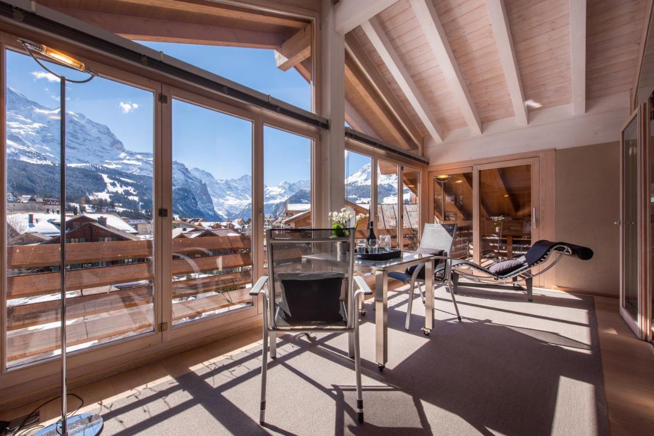 Chalet Schneehoren Penthouse Wengen Zewnętrze zdjęcie