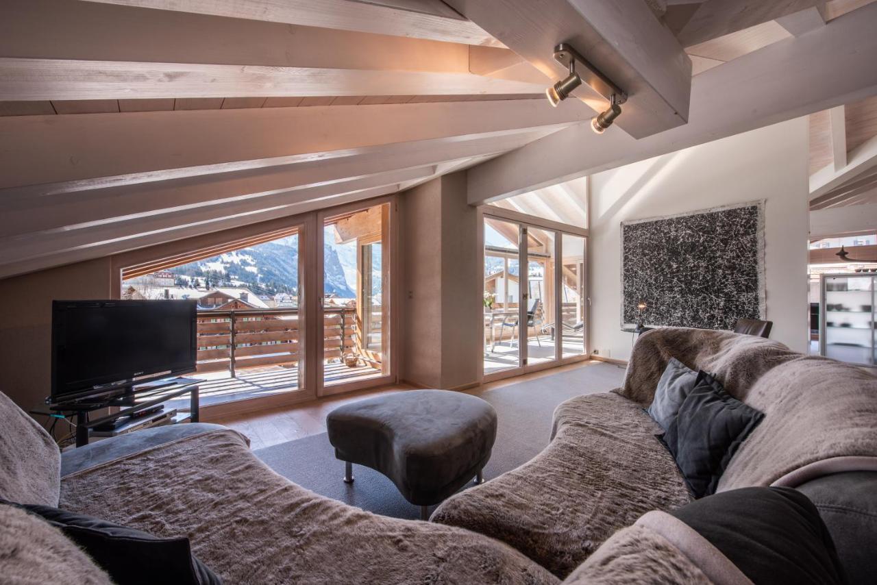 Chalet Schneehoren Penthouse Wengen Zewnętrze zdjęcie
