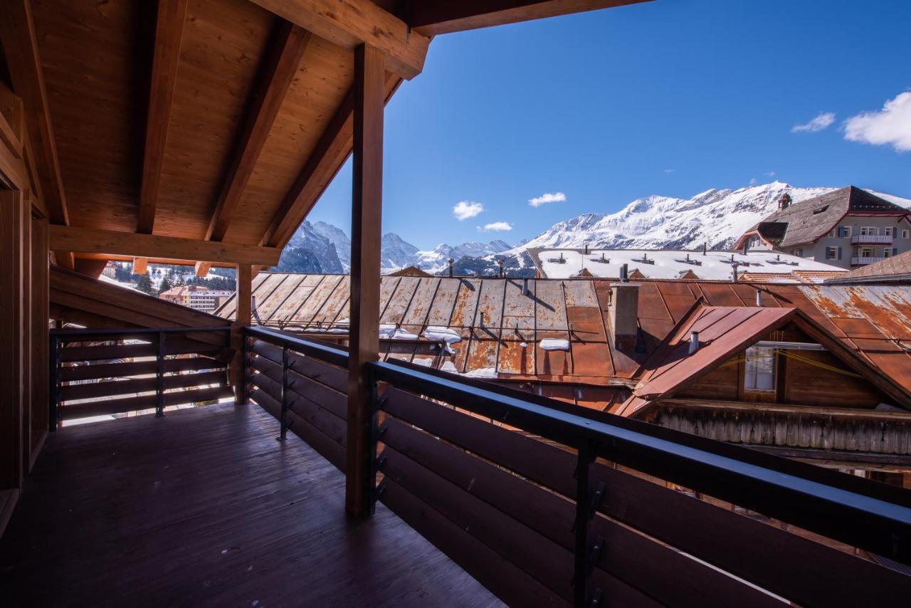 Chalet Schneehoren Penthouse Wengen Zewnętrze zdjęcie