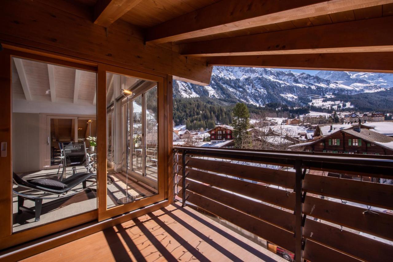 Chalet Schneehoren Penthouse Wengen Zewnętrze zdjęcie