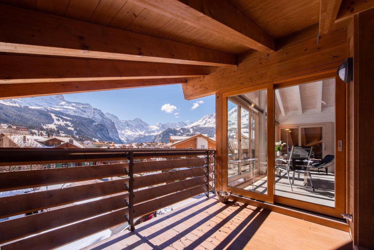 Chalet Schneehoren Penthouse Wengen Zewnętrze zdjęcie