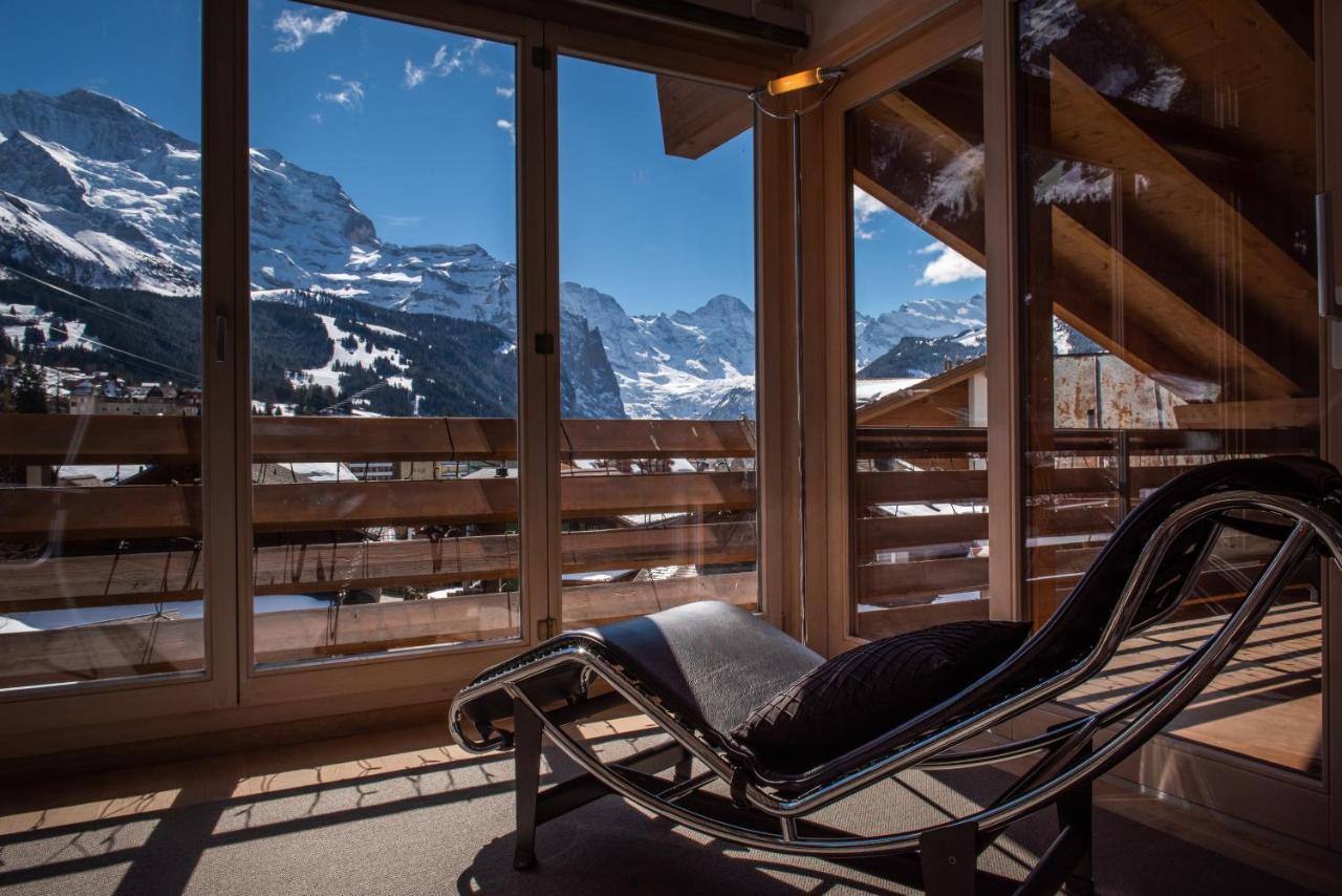 Chalet Schneehoren Penthouse Wengen Zewnętrze zdjęcie
