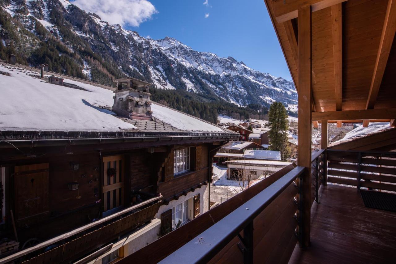 Chalet Schneehoren Penthouse Wengen Zewnętrze zdjęcie