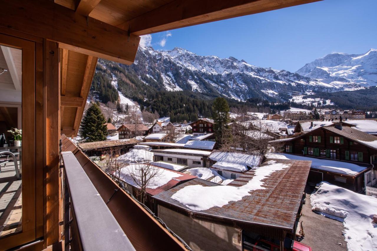 Chalet Schneehoren Penthouse Wengen Zewnętrze zdjęcie
