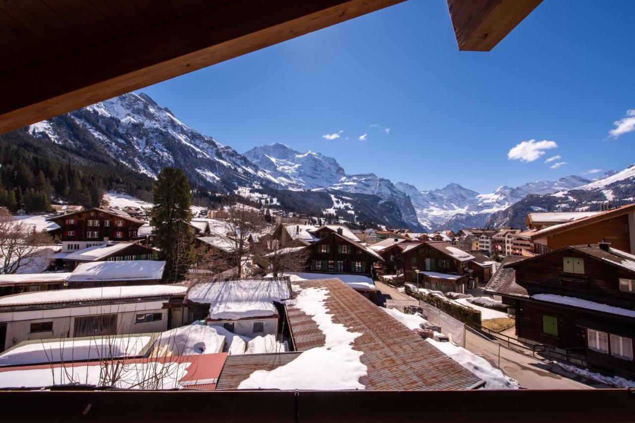 Chalet Schneehoren Penthouse Wengen Zewnętrze zdjęcie